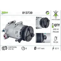 Valeo Kompressor Klimaanlage 813739 für Ford Mondeo IV Turnier S-Max
