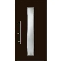 Haustuerenland.de Haustür "SVENJA" 79 mm RC3 Dunkelbraun RAL 8077 innen öffnend DIN links