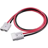 TRU COMPONENTS Hochstrom Batteriesteckverbinder Verlängerungskabel 1 m TC-12195680 Schwarz, Ro