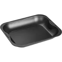 Zenker Brat- und Auflaufform (28 x 4 x 23 cm) SPECIAL COOKING, rechteckige Ofenform mit Antihaftbebeschichtung, Backblech für krosse Braten & saftige Aufläufe (Farbe: Schwarz)