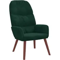 vidaXL Relaxsessel Dunkelgrün Samt