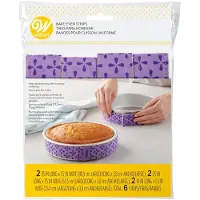 Wilton Bake-Even Kuchenformstreifen Verwenden Sie Kuchenstreifen auf Backformen fur gleichmassig gebackene Kuchen. 6-teiliges Set (2) 35 x 1,5 Z