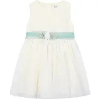 Mayoral Elegantes Kleid 3919 Écru Regular Fit