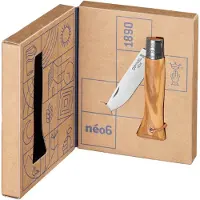 Opinel Néo6 Opiflex 002504 Stainless Steel, Olive Wood, Slipjoint Taschenmesser