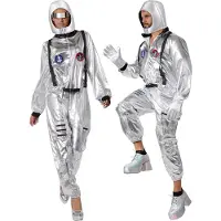 TecTake Unisexkostüm Astronaut mit Helm, Brille und Handschuhen