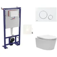 SAT Wand-WC Set für Vorwandmontage + Brevis WC SIKOSSBR70