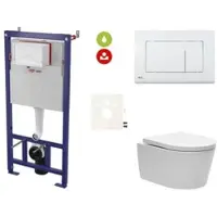SAT Wand-WC Set für Vorwandmontage + Brevis WC SIKOSSBR20KECO