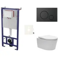 SAT Wand-WC Set für Vorwandmontage + Brevis WC SIKOSSBR68K