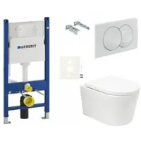 SAT Geberit Wand-WC Set für Vorwandmontage + BREVIS WC SIKOGESBRTORD01