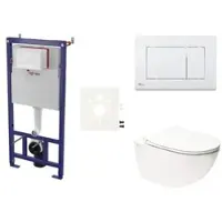 SAT Wand-WC Set für Vorwandmontage + Infinitio WC SIKOSSINF20K