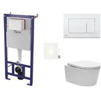 SAT Wand-WC Set für Vorwandmontage + Brevis WC SIKOSSBR20K
