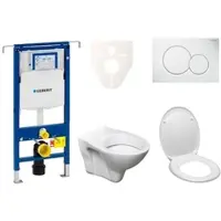 Ceramia Geberit Wand-WC Set für Vorwandmontage + S-Line Pro WC 111.355.00.5ND1