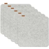 Miqio 6 er Set Sitzkissen 6 Sitzauflage mit Antirutschnoppen 40 x 40 cm