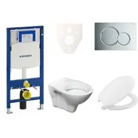 Ceramia Geberit Wand-WC Set für Vorwandmontage + S-Line Pro WC 111.300.00.5NR2