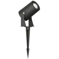 Beneito Faure Sair XL - 20 W runder LED-Strahler IP65 Schwarz 2200 K - Gartenleuchte für Pflanzen oder Hecken h38 cm -