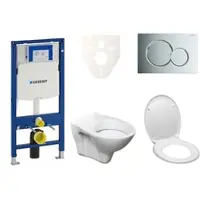 Ceramia Geberit Wand-WC Set für Vorwandmontage + S-Line Pro WC 111.300.00.5ND2
