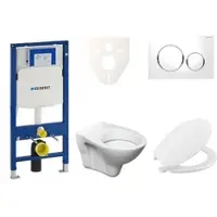 Ceramia Geberit Wand-WC Set für Vorwandmontage + S-Line Pro WC 111.300.00.5NR4
