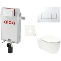 Alca Wand-WC Set für Einmauerung + Glacera Alfa WC SIKOAA8