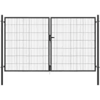 Floraworld Doppeltor »Classic«, Türmaße BxH: 300 x 175 cm - grau
