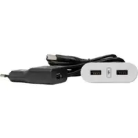 Kopp 939735011 VersaPICK, USB-Einbauset mit 2 USB-Anschlüssen, Ausführung: oval, Kunststoff, Farbe: weiß