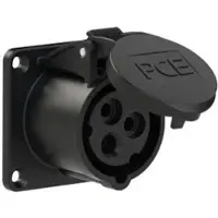 Pce 313-7f0 CEE-Anbausteckdose gerade (65x65mm) 16A 3p 7h IP44/IP54 3137f0