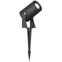 Beneito Faure Sair XL - 20 W runder LED-Strahler IP65 Schwarz 3000 K - Gartenleuchte für Pflanzen oder Hecken h38 cm -