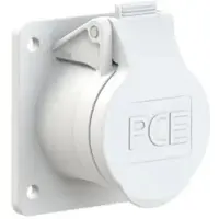 Pce 382-10f8v CEE-Anbausteckdose gerade 60x70mm 16A 2p 24/42VDC IP44/IP54 TWIST 38210f8v