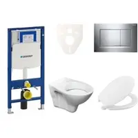 Ceramia Geberit Wand-WC Set für Vorwandmontage + S-Line Pro WC 111.300.00.5NR6
