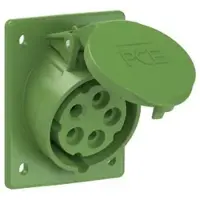 Pce 415-10 CEE-Anbausteckdose schräg (80x97mm) 16A 5p 10h IP44/IP54 41510