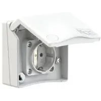 Pce 8430v Schutzkontakt-Anbausteckdose Design IP44 (weiß)