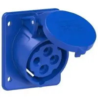 Pce 414-9f87 CEE-Anbausteckdose schräg (75x85mm) 16A 4p 9h IP44/IP54 4149f87