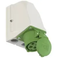 Pce 914-10w CEE-Wandsteckdose durchschleifbar 16A 4p 10h IP44 91410w