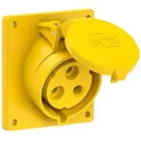 Pce 423-4f9 CEE-Anbausteckdose schräg (92x100mm) 32A 3p 4h IP44/IP54 4234f9