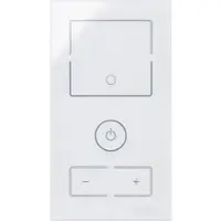 Kopp 851412010 HKi8 - Glas-Sensor, 2-fach, für 1x Schalter/Taster, 1x Dimmer, Farbe: weiß