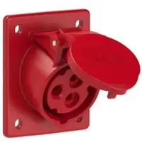 Pce 413-9tt CEE-Anbausteckdose schräg (70x85mm) 16A 3p 9h IP44/IP54 TT 4139tt