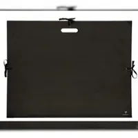 Clairefontaine 5x Zeichenmappe Kraft, Bandverschluss und Griff, 59x72 cm für B2+ - Schwarz 38929C