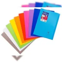 Clairefontaine 40x Koverbook A4 mit transparentem Deckel aus PP, 48 Blatt 90g, kariert - Sortiert 971601C