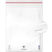 Clairefontaine Luftpolstertaschen 7354C für DIN C4, 270 x 360mm, Typ H, haftklebend, weiß, 10 Stück