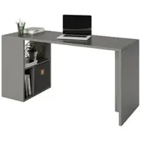 Phoenix Raumteiler-Regal »Fortuna«, BxHxL: 75,1 x 57,9 x 34 cm, inkl. Schreibtischanbau - grau