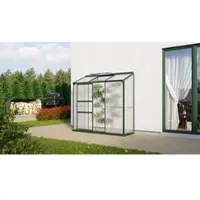 Pergart Vitavia, Anlehn-Gewächshaus "Styx 1300", smaragd, 1,3 m², 4 mm HKP