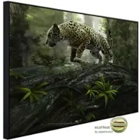 Papermoon Infrarotheizung »EcoHeat - Jaguar auf der Suche«, Matt-Effekt - bunt