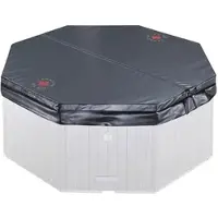 Canadian Spa Whirlpoolabdeckung, achteckig, schwarz, Ersatzabdeckung für Muskoka Whirlpool