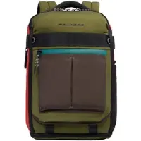 Piquadro Rucksack Arne Backpack 14" Green - Orange