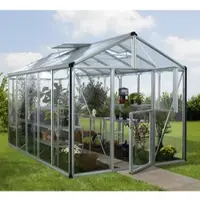 Vitavia Gewächshaus »Zeus Plus 10000«, BxHxL: 195 x 197 x 131 cm - silberfarben