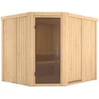 Karibu Sauna »Haapsalu«, für 4 Personen, ohne Ofen - beige