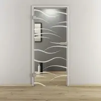 NOVADOORS Glasdrehtür »NOVA 540«, glänzend - transparent