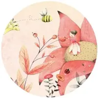 Wallart K&L Wall Art Vliestapete »Runde Vliestapete«, Loske Däumelinchen Kinder, mehrfarbig, matt - bunt