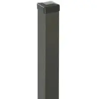 POLBRAM STEEL GROUP SP. Z O.O. SP.K. Torpfosten »Sia«, BxLxH: 7 x 7 x 83 cm, zum Aufschrauben Einzeltor für Zaun Sia/ Matt - grau