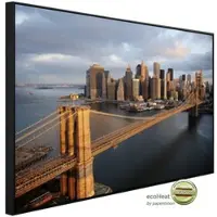 Papermoon Infrarotheizung »EcoHeat - Brooklyn Bridge Morgen«, Matt-Effekt - bunt