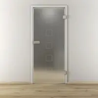 NOVADOORS Glasdrehtür »NOVA 505«, matt - transparent